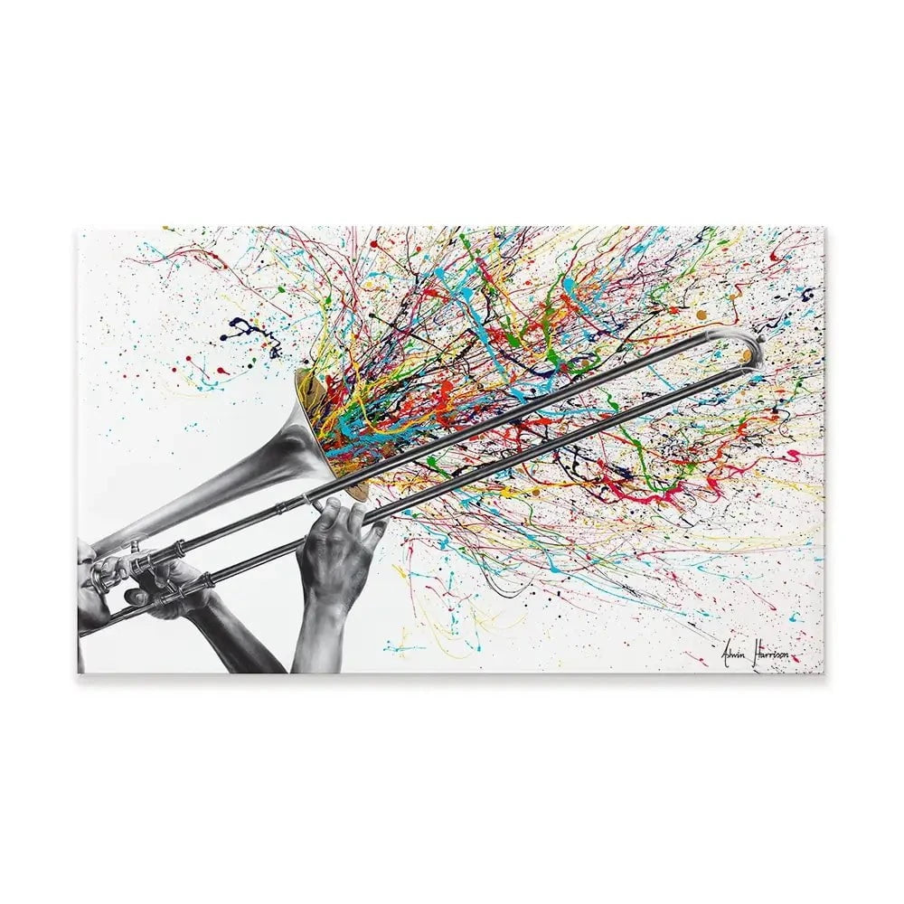 Trombone Solo Canvas Print Trombone Solo Canvas Print wall art product Ashvin Harrison