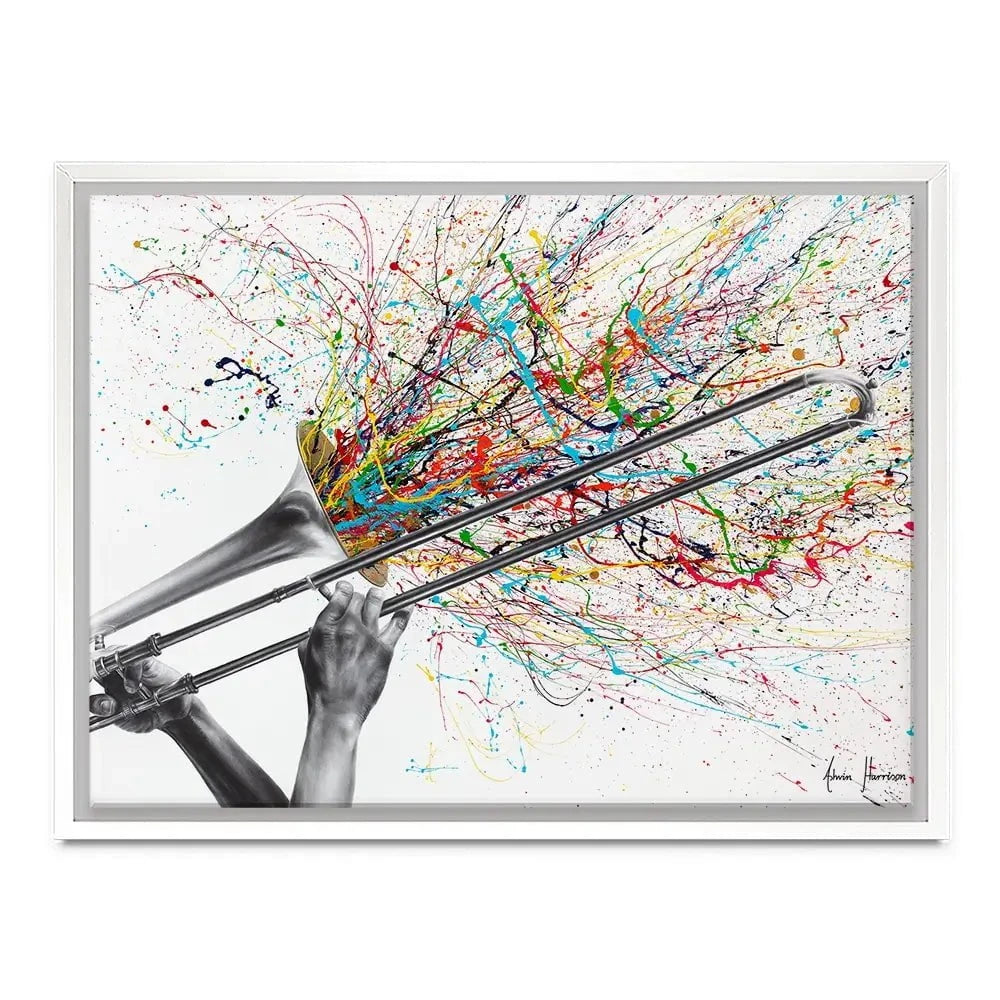 Trombone Solo Canvas Print Trombone Solo Canvas Print wall art product Ashvin Harrison
