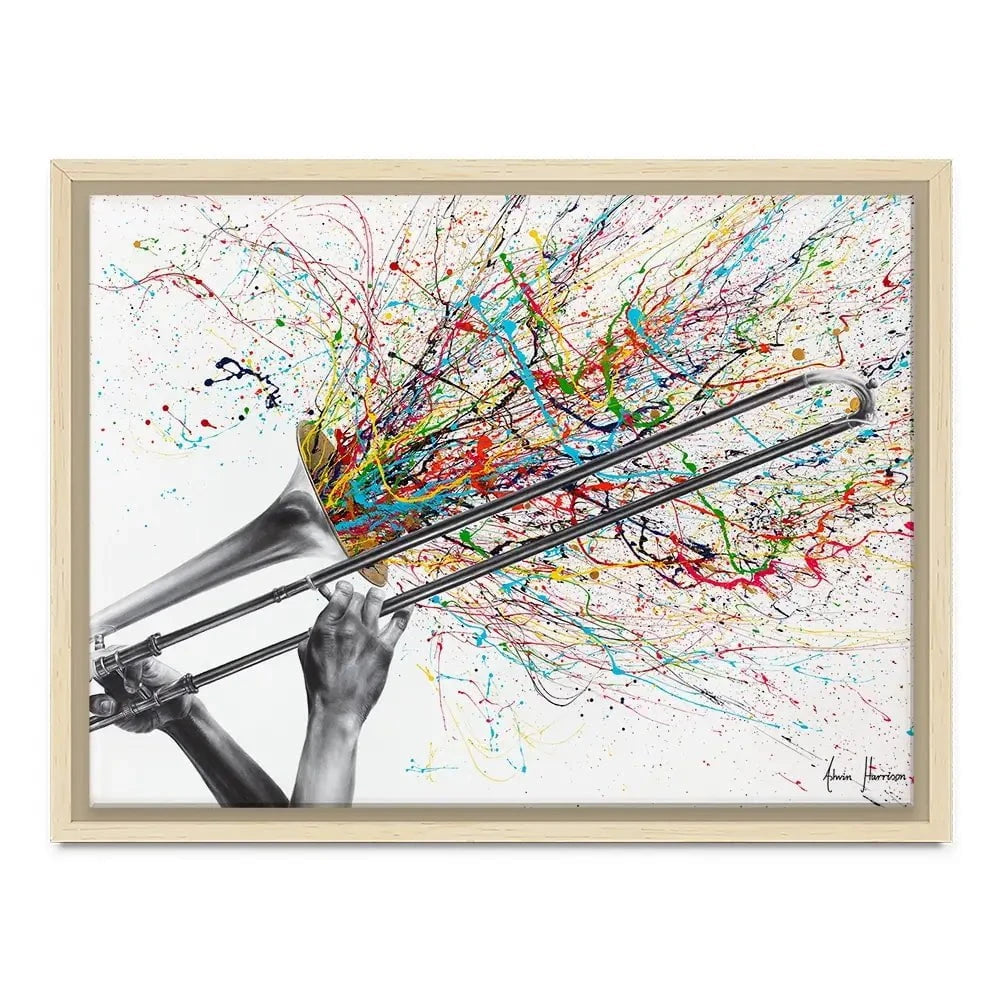 Trombone Solo Canvas Print Trombone Solo Canvas Print wall art product Ashvin Harrison