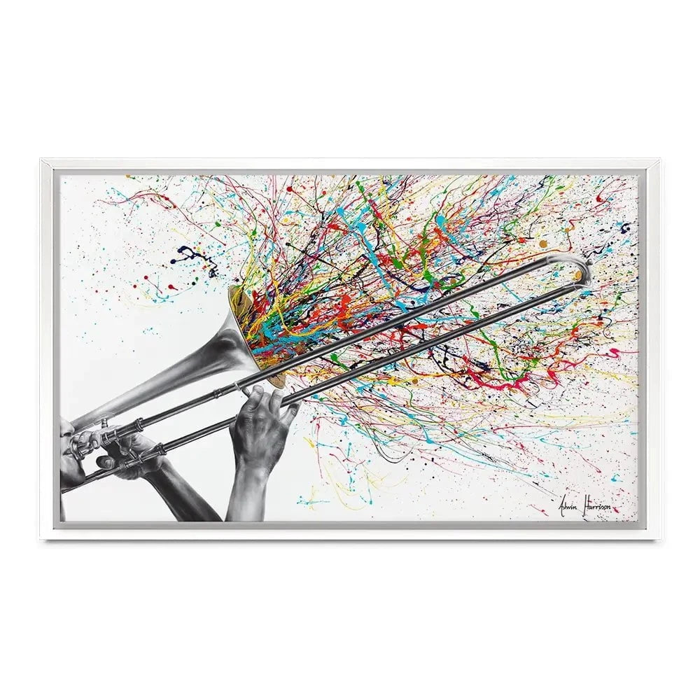 Trombone Solo Canvas Print Trombone Solo Canvas Print wall art product Ashvin Harrison