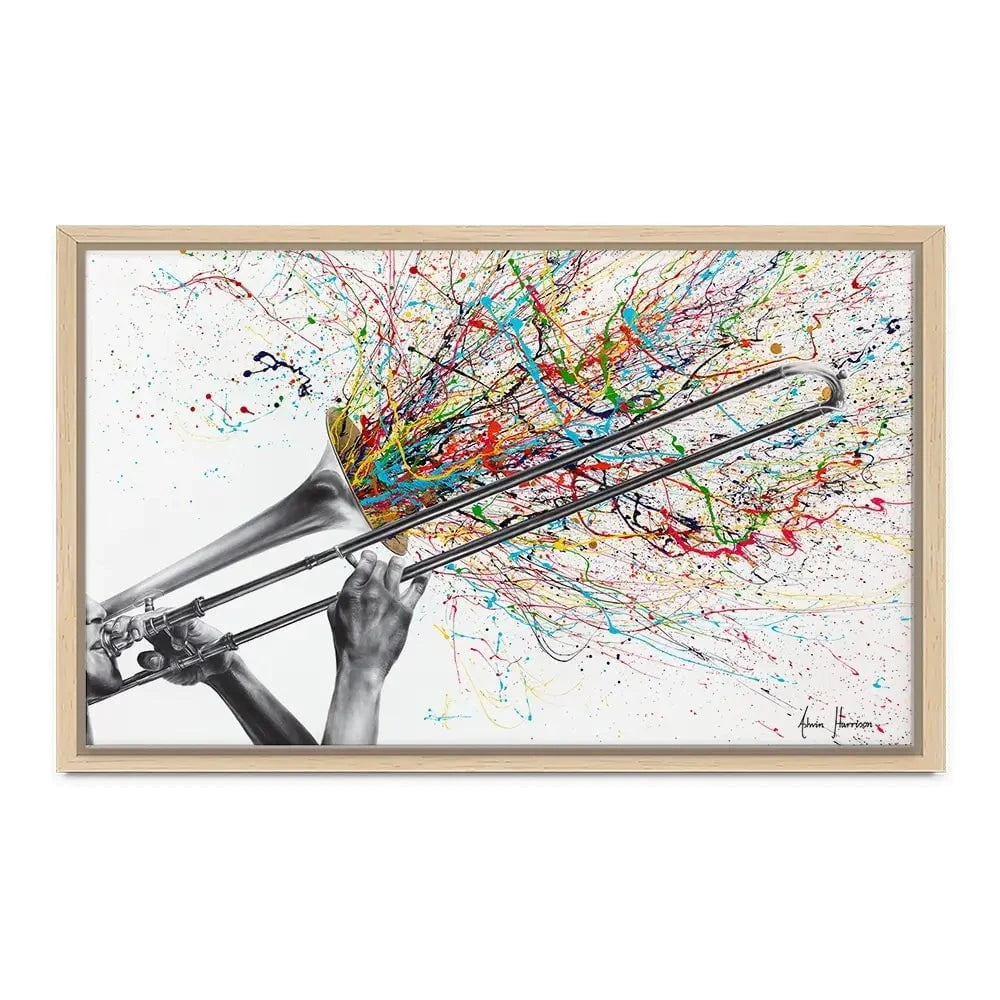 Trombone Solo Canvas Print Trombone Solo Canvas Print wall art product Ashvin Harrison