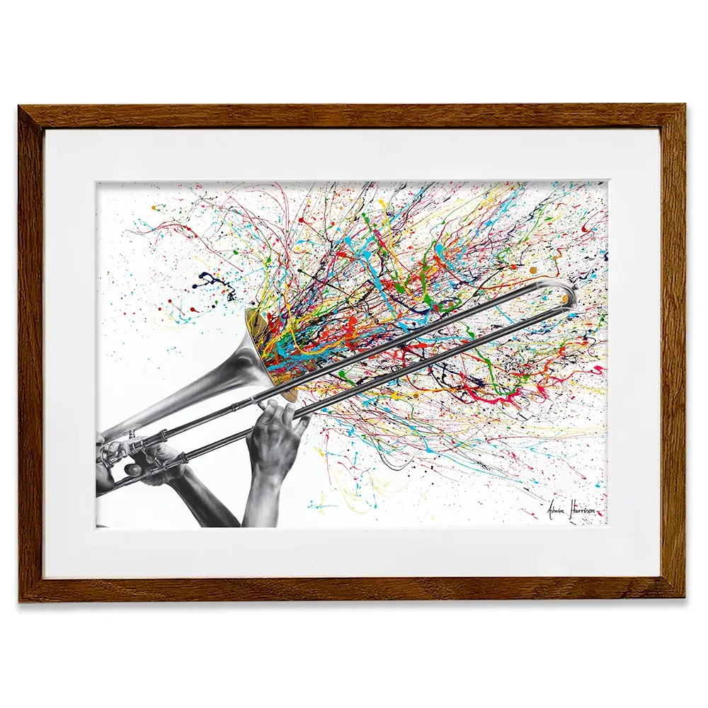 Trombone Solo Framed Art Print Trombone Solo Framed Art Print wall art product Ashvin Harrison