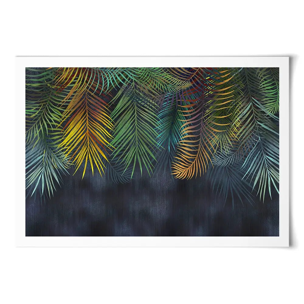 Tropical Hanging Leaves Art Print Tropical Hanging Leaves Art Print wall art product Katrine_arty / Shutterstock