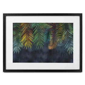 Tropical Hanging Leaves Framed Art Print Tropical Hanging Leaves Framed Art Print wall art product Katrine_arty / Shutterstock