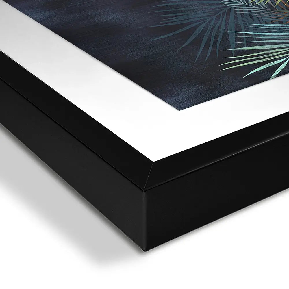 Tropical Hanging Leaves Framed Art Print Tropical Hanging Leaves Framed Art Print wall art product Katrine_arty / Shutterstock