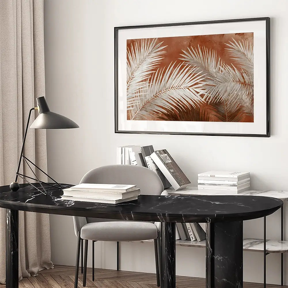 Tropical Palms 2 Framed Art Print Tropical Palms 2 Framed Art Print wall art product Petals Prints Design - Independent