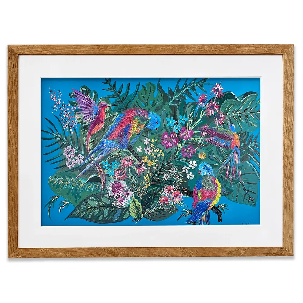 Tropical Paradise Framed Art Print Tropical Paradise Framed Art Print wall art product Jo Mulligan