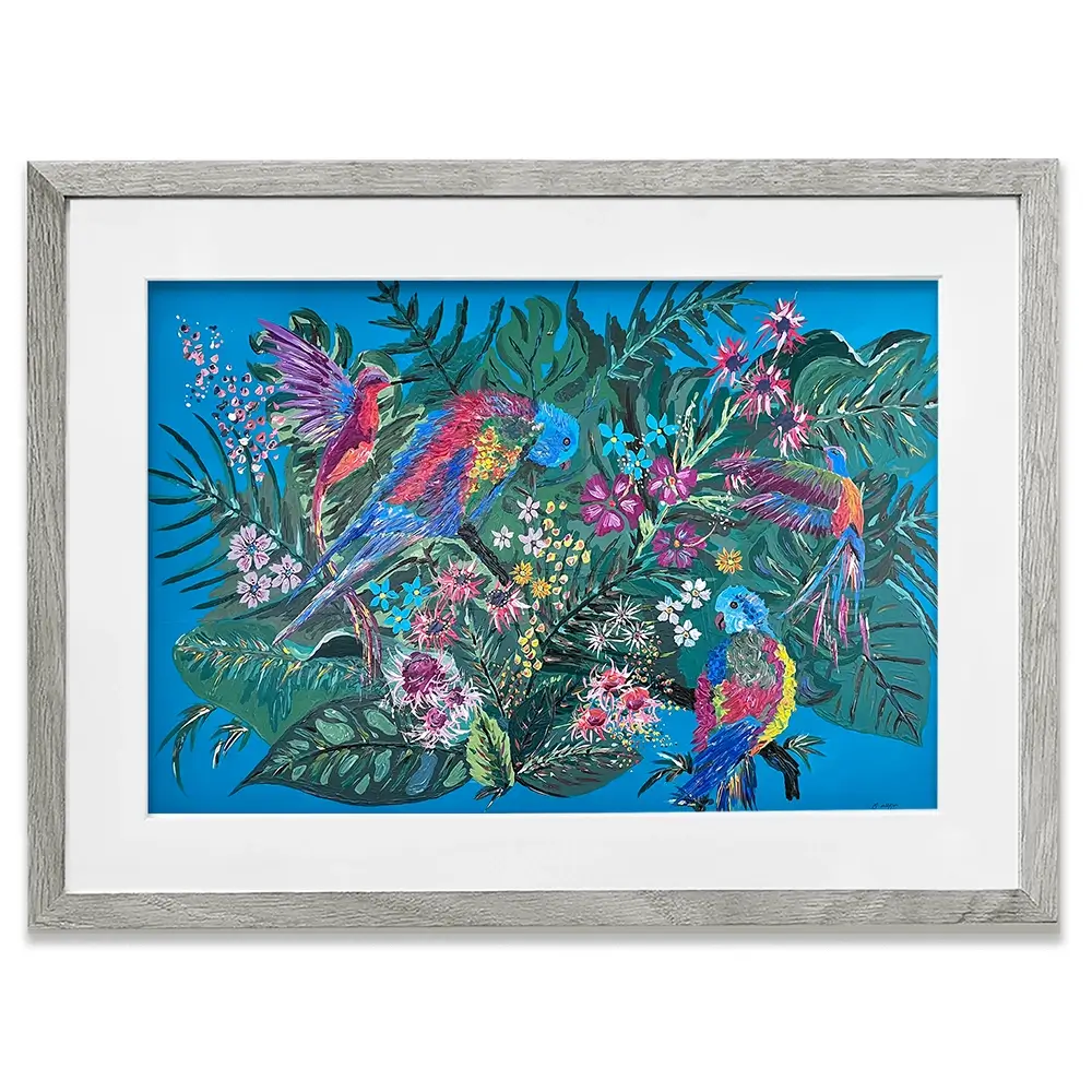 Tropical Paradise Framed Art Print Tropical Paradise Framed Art Print wall art product Jo Mulligan