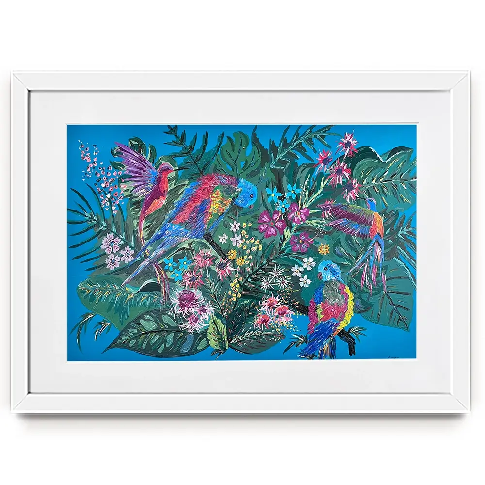 Tropical Paradise Framed Art Print Tropical Paradise Framed Art Print wall art product Jo Mulligan