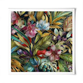 Tropical Shadows Square Art Print Tropical Shadows Square Art Print wall art product Carol Robinson