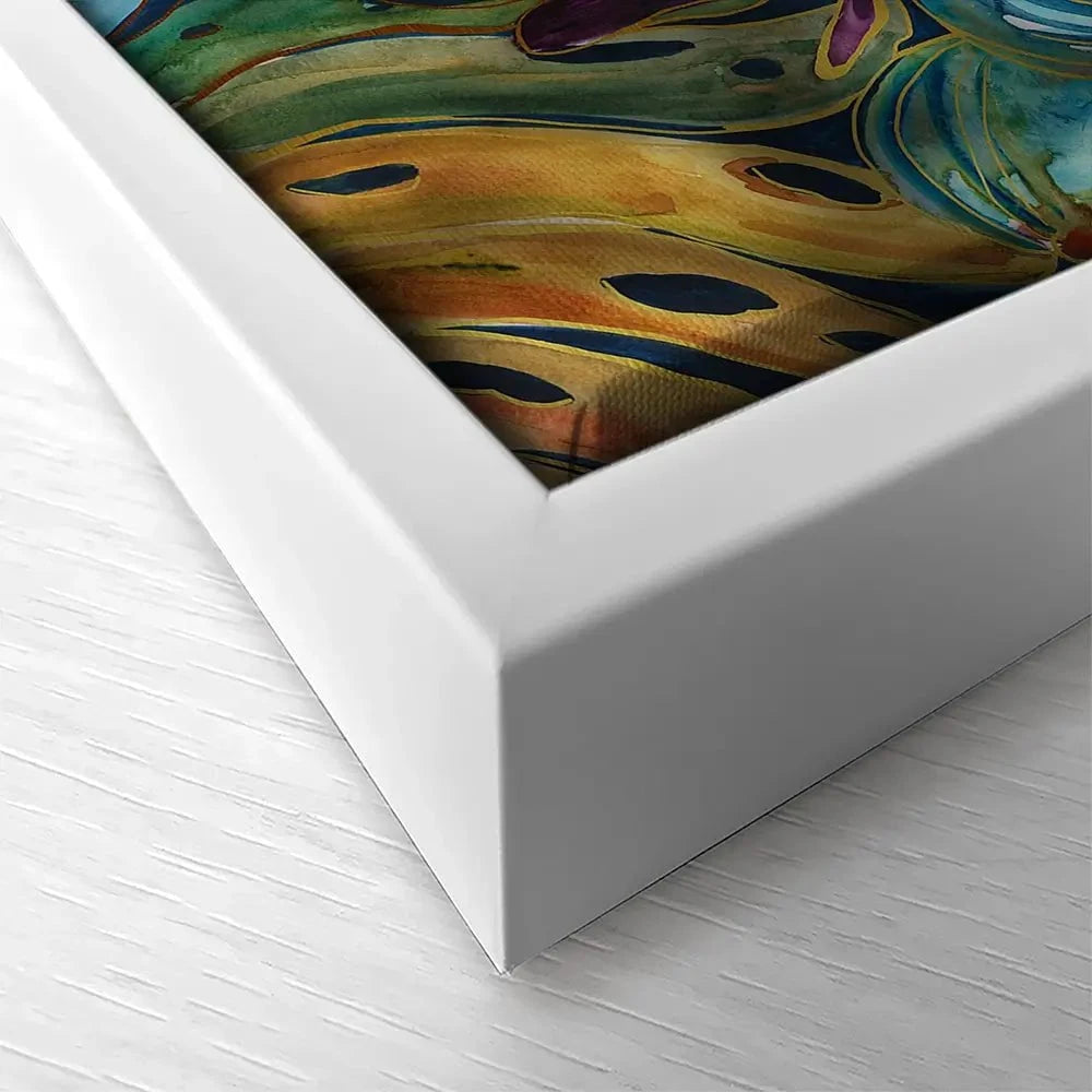 Tropical Shadows Square Canvas Print Tropical Shadows Square Canvas Print wall art product Carol Robinson