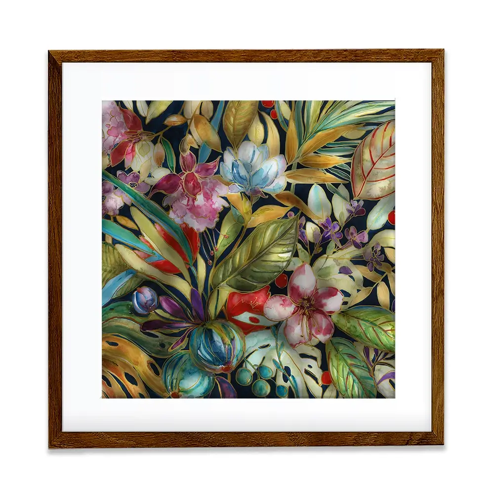 Tropical Shadows Square Framed Art Print Tropical Shadows Square Framed Art Print wall art product Carol Robinson