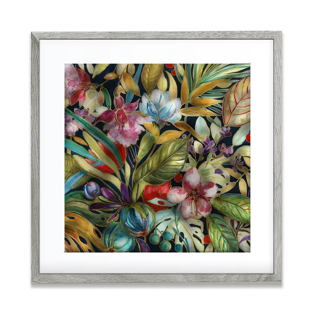 Tropical Shadows Square Framed Art Print Tropical Shadows Square Framed Art Print wall art product Carol Robinson