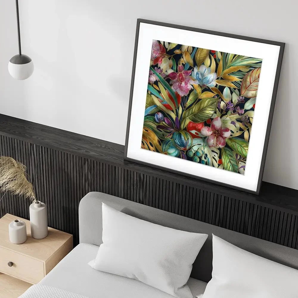 Tropical Shadows Square Framed Art Print Tropical Shadows Square Framed Art Print wall art product Carol Robinson