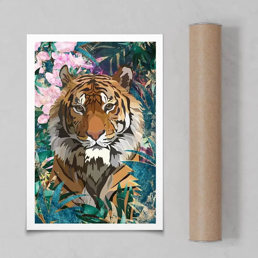 Tropical Tiger Art Print Tropical Tiger Art Print wall art product Sarah Manovski