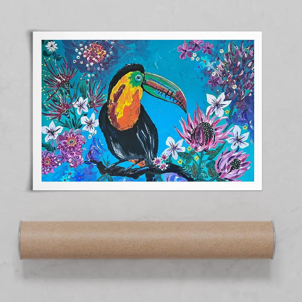 Tropical Toucan Art Print Tropical Toucan Art Print wall art product Jo Mulligan