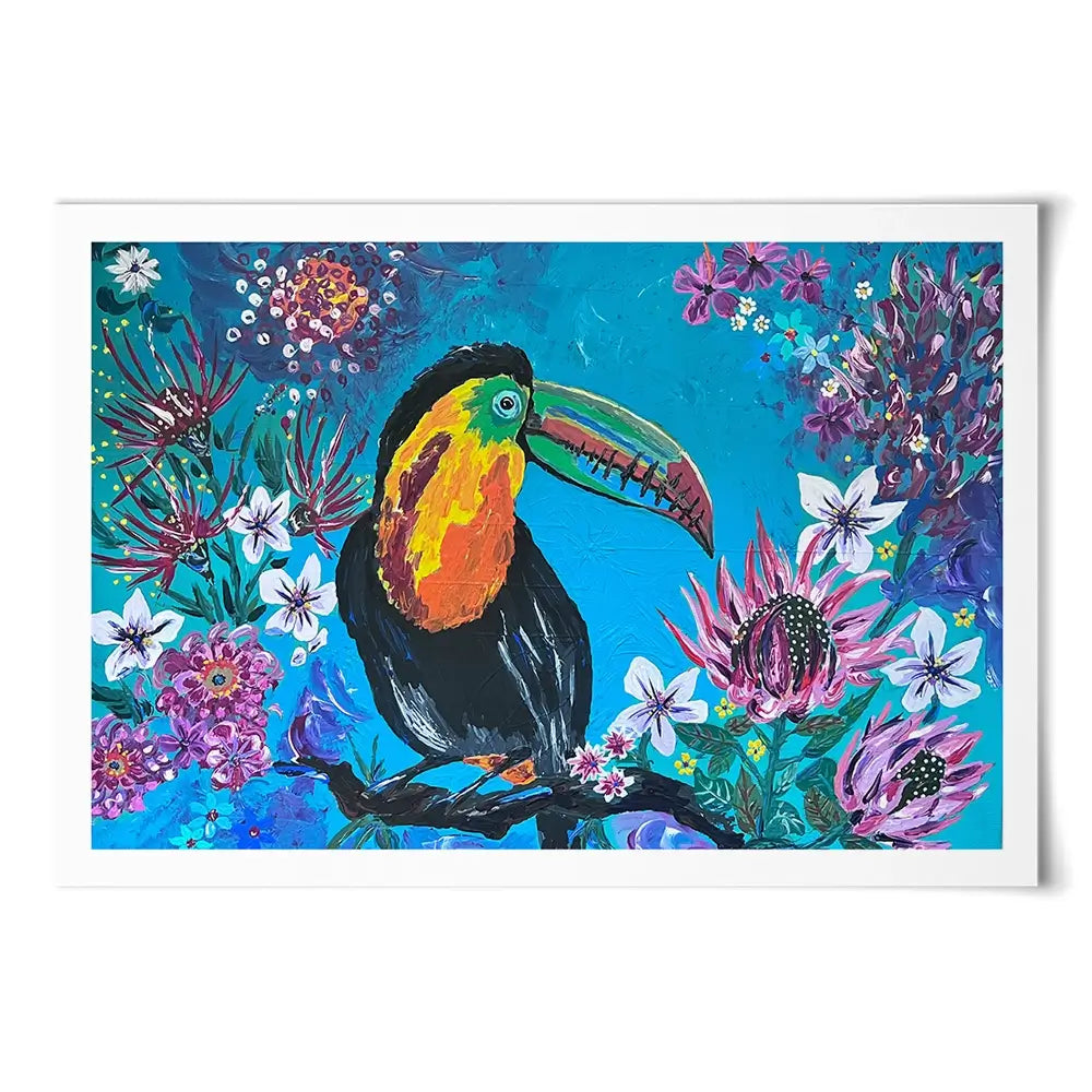 Tropical Toucan Art Print Tropical Toucan Art Print wall art product Jo Mulligan