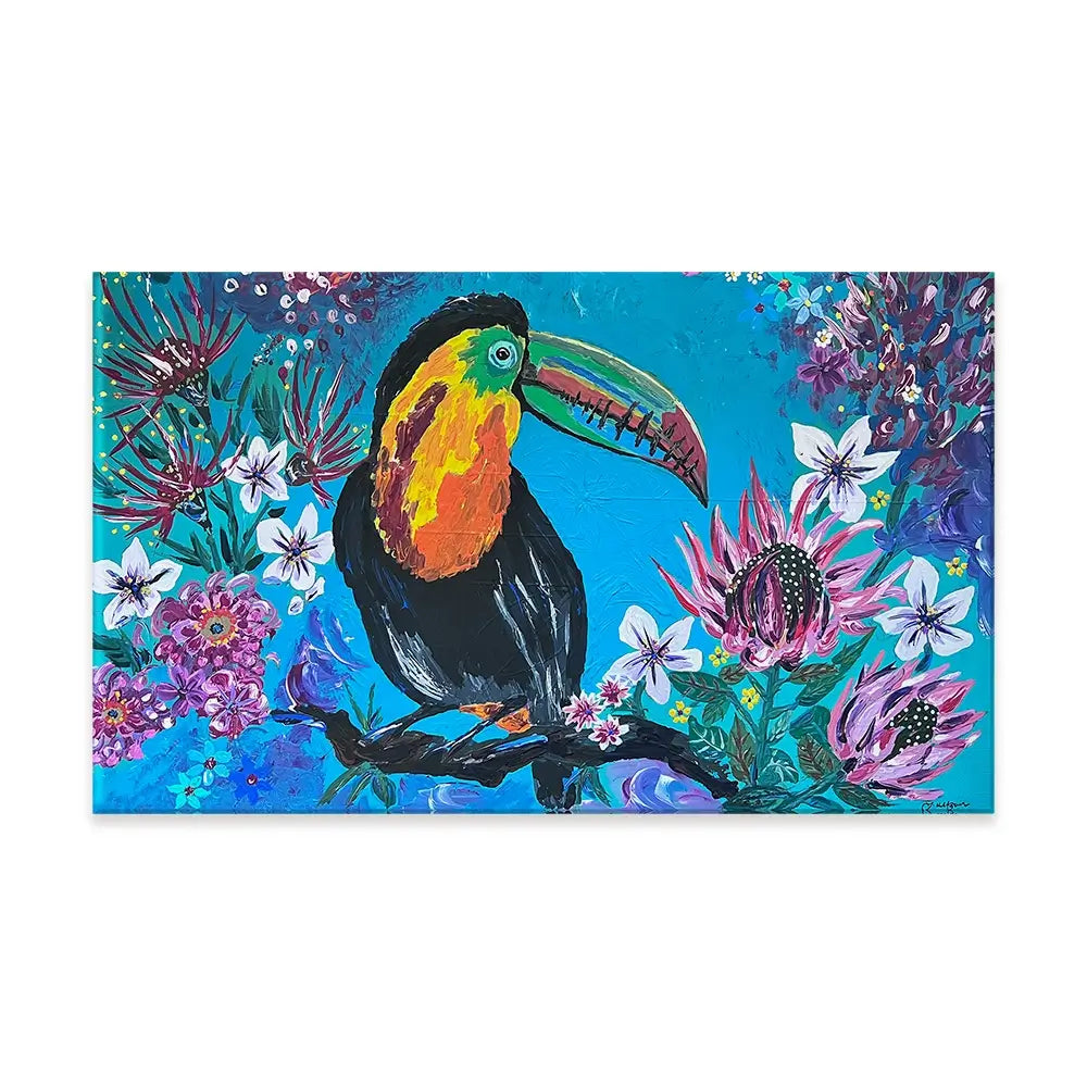 Tropical Toucan Canvas Print Tropical Toucan Canvas Print wall art product Jo Mulligan