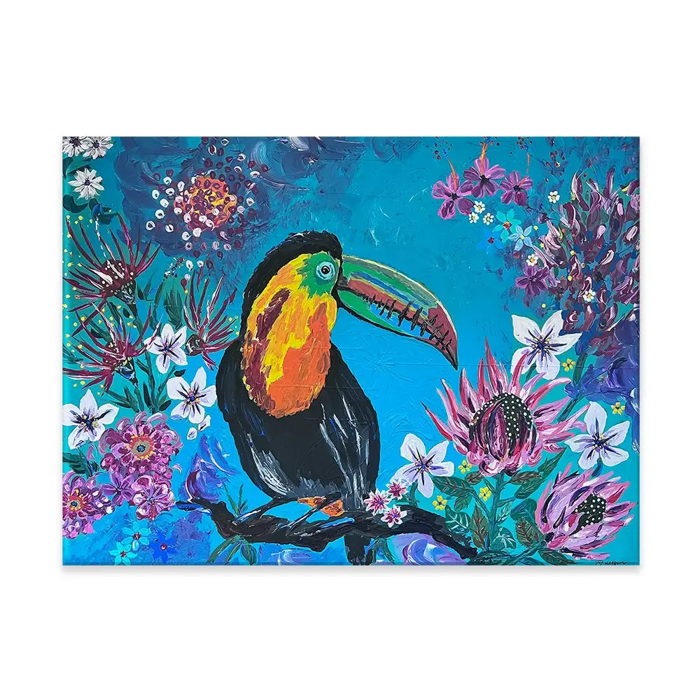 Tropical Toucan Canvas Print Tropical Toucan Canvas Print wall art product Jo Mulligan
