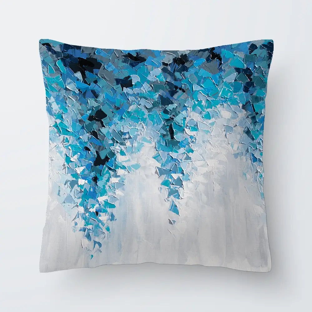 Tumbling Blue Abstract Cushion Tumbling Blue Abstract Cushion wall art product Olga Tkachyk