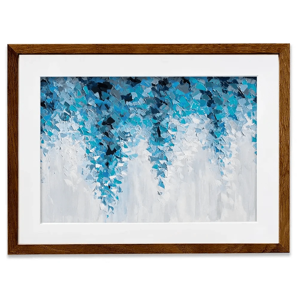Tumbling Blue Abstract Framed Art Print Tumbling Blue Abstract Framed Art Print wall art product Olga Tkachyk