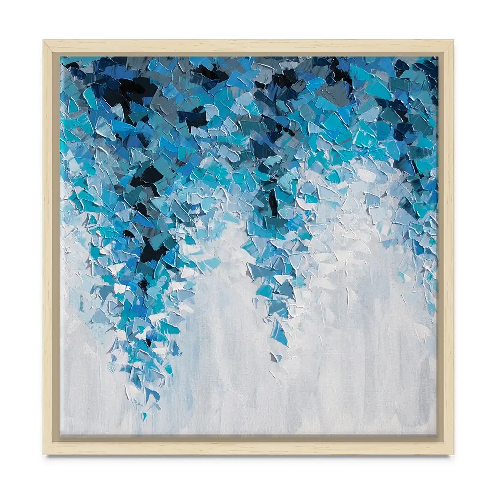Tumbling Blue Abstract Square Canvas Print Tumbling Blue Abstract Square Canvas Print wall art product Olga Tkachyk