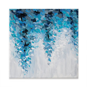 Tumbling Blue Abstract Square Canvas Print Tumbling Blue Abstract Square Canvas Print wall art product Olga Tkachyk