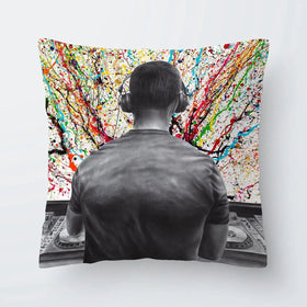 Turn It Up DJ Cushion Turn It Up DJ Cushion wall art product Ashvin Harrison