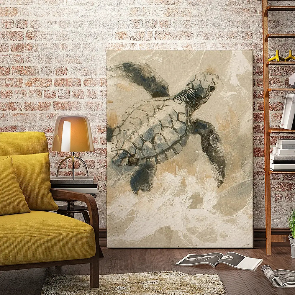 Turtle Life Canvas Print Turtle Life Canvas Print wall art product Chromatic Storm Studio