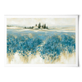 Tuscan Lavender Field Horizon Art Print Tuscan Lavender Field Horizon Art Print wall art product Chromatic Storm Studio