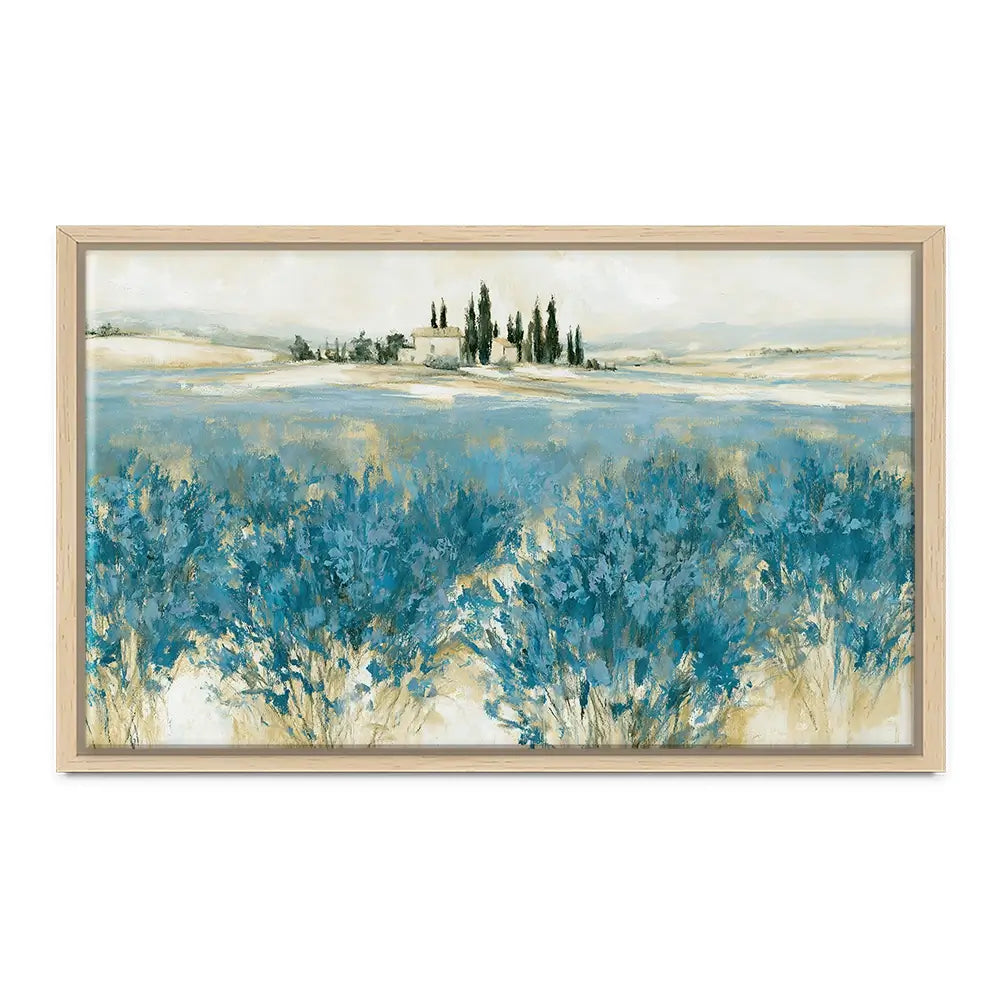 Tuscan Lavender Field Horizon Canvas Print Tuscan Lavender Field Horizon Canvas Print wall art product Chromatic Storm Studio