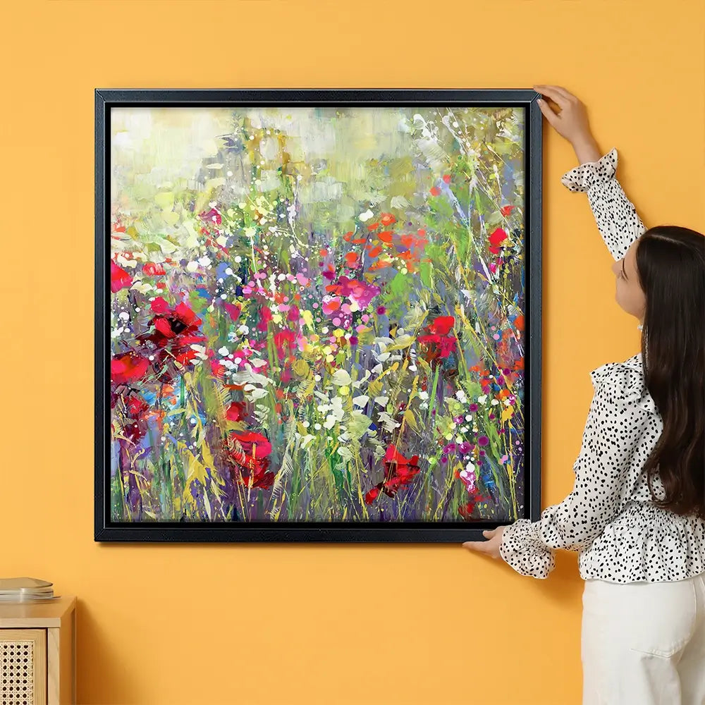Tuscan Wildflower Field Oversized Canvas Print Tuscan Wildflower Field Oversized Canvas Print wall art product Art Print Shop