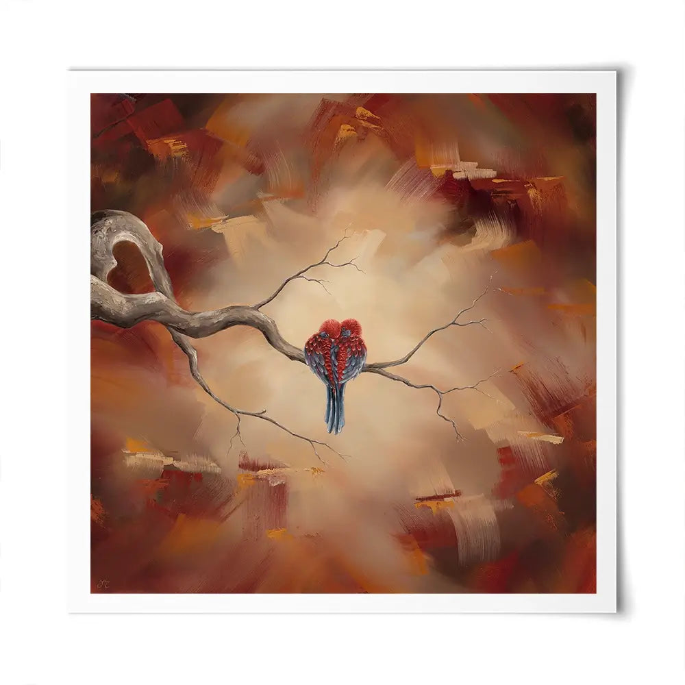 Twin Flame Square Art Print Twin Flame Square Art Print wall art product Isabella Karolewicz