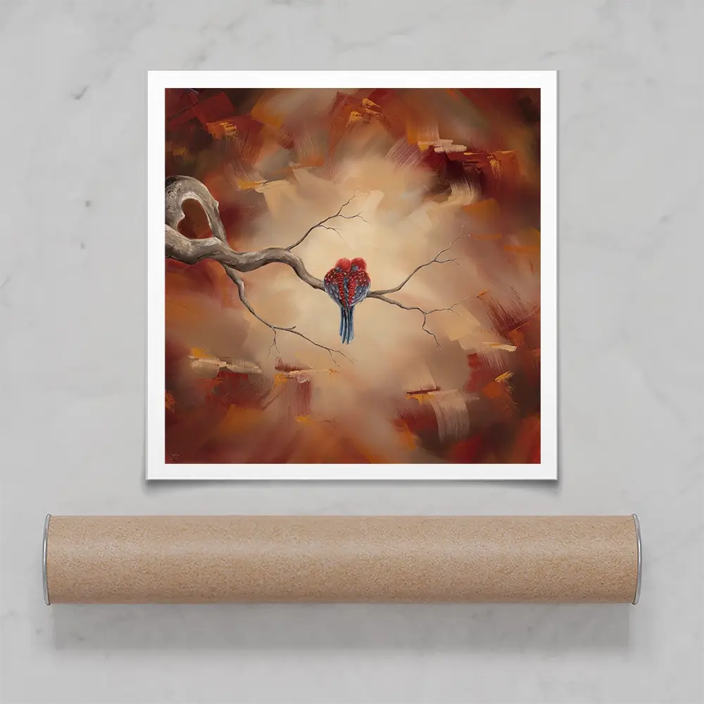 Twin Flame Square Art Print Twin Flame Square Art Print wall art product Isabella Karolewicz