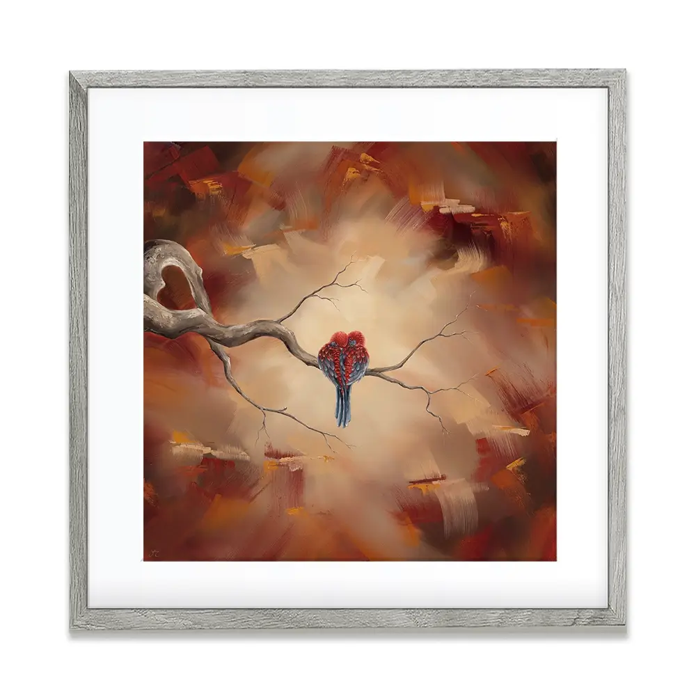 Twin Flame Square Framed Art Print Twin Flame Square Framed Art Print wall art product Isabella Karolewicz