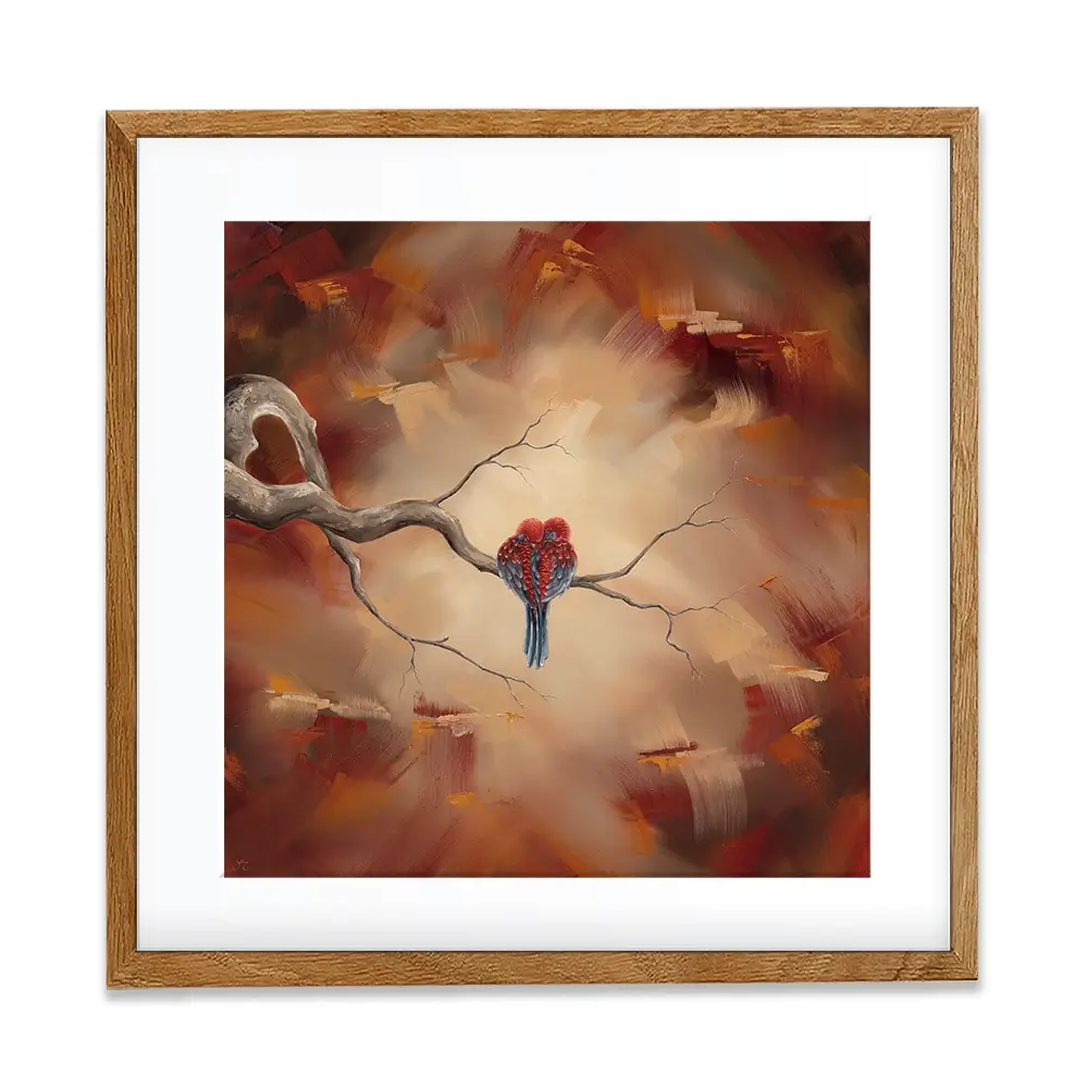 Twin Flame Square Framed Art Print Twin Flame Square Framed Art Print wall art product Isabella Karolewicz
