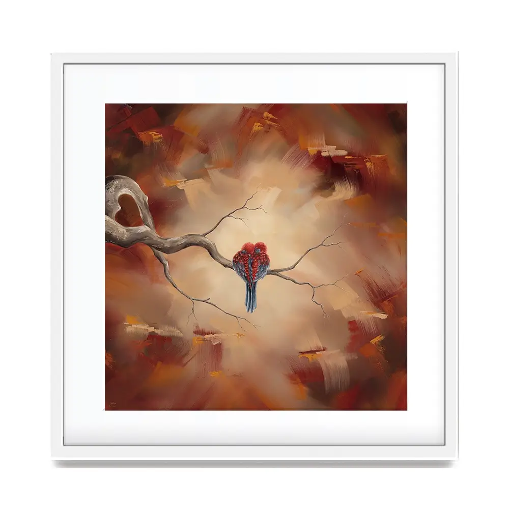 Twin Flame Square Framed Art Print Twin Flame Square Framed Art Print wall art product Isabella Karolewicz