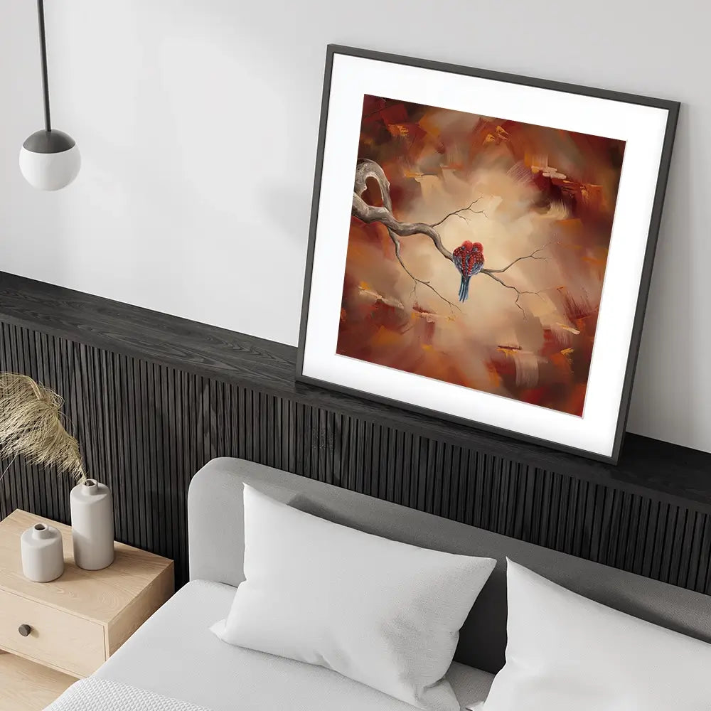 Twin Flame Square Framed Art Print Twin Flame Square Framed Art Print wall art product Isabella Karolewicz