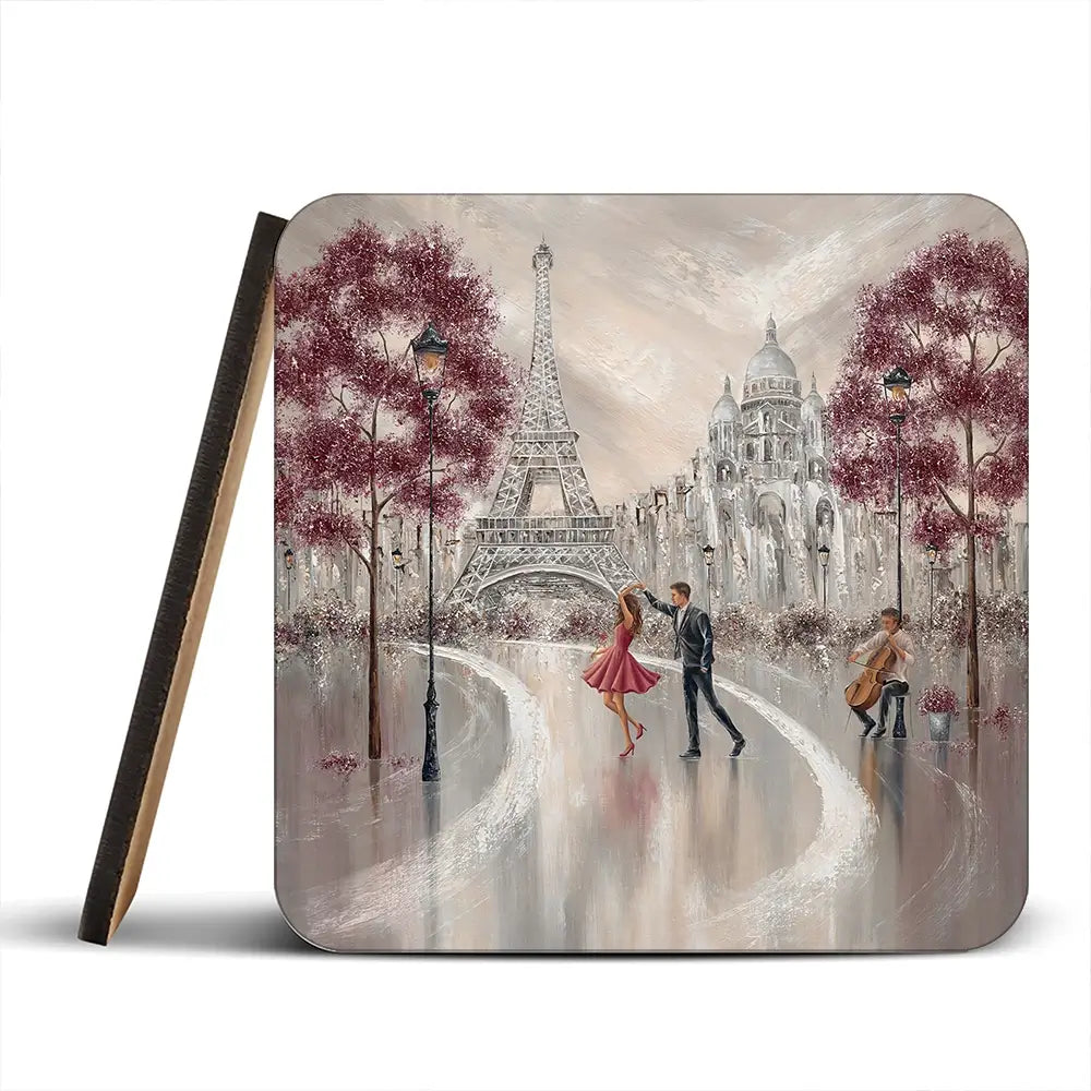 Twirl Paris Dance Coaster Set Twirl Paris Dance Coaster Set wall art product Isabella Karolewicz