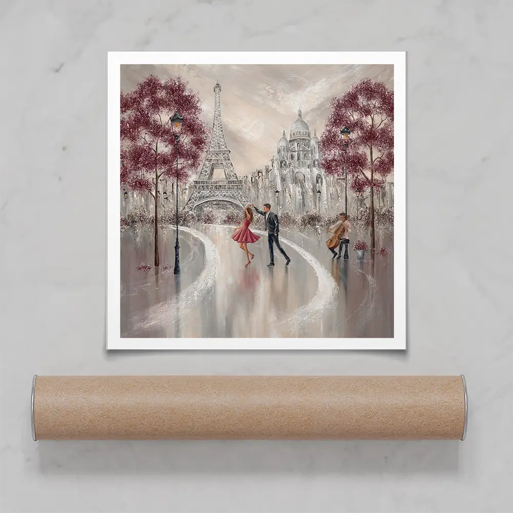 Twirl Paris Dance Square Art Print Twirl Paris Dance Square Art Print wall art product Isabella Karolewicz