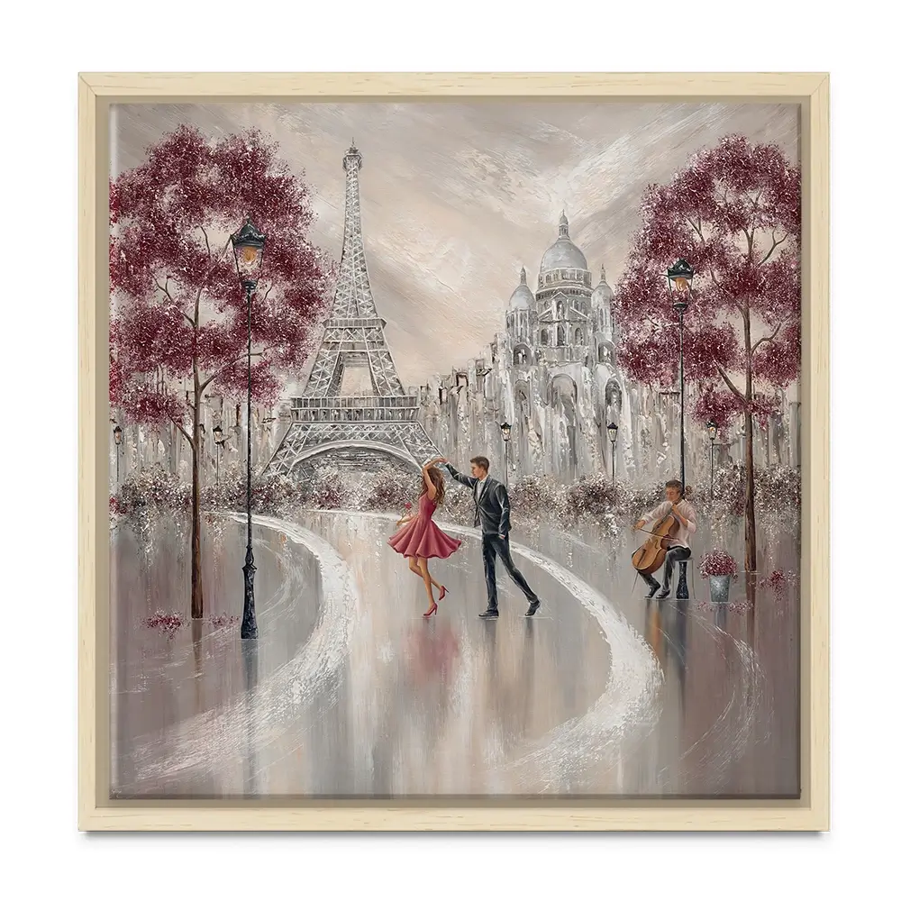 Twirl Paris Dance Square Canvas Print Twirl Paris Dance Square Canvas Print wall art product Isabella Karolewicz
