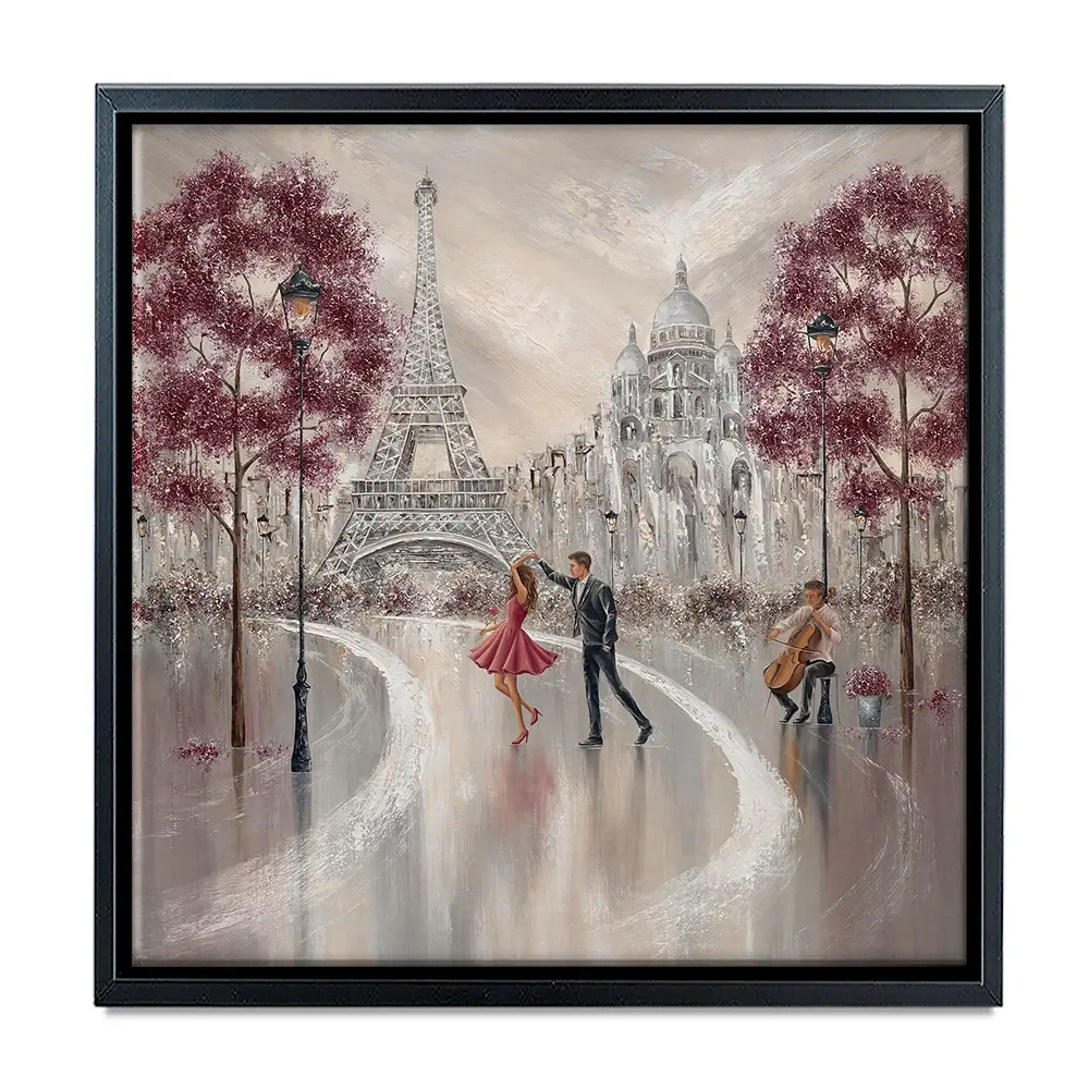 Twirl Paris Dance Square Canvas Print Twirl Paris Dance Square Canvas Print wall art product Isabella Karolewicz