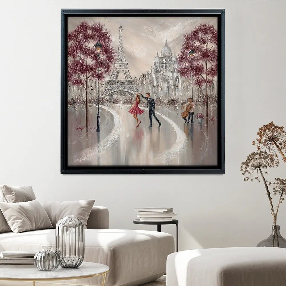 Twirl Paris Dance Square Canvas Print Twirl Paris Dance Square Canvas Print wall art product Isabella Karolewicz