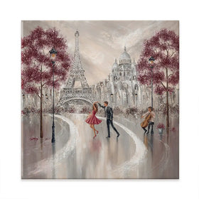 Twirl Paris Dance Square Canvas Print Twirl Paris Dance Square Canvas Print wall art product Isabella Karolewicz
