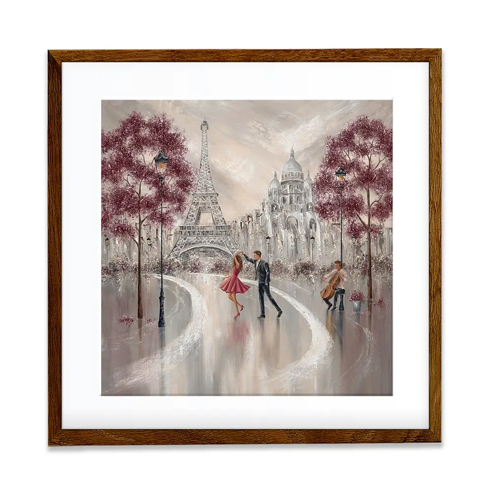 Twirl Paris Dance Square Framed Art Print Twirl Paris Dance Square Framed Art Print wall art product Isabella Karolewicz
