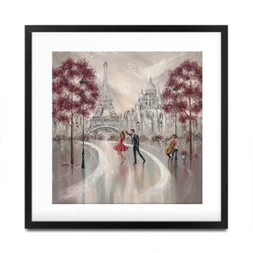 Twirl Paris Dance Square Framed Art Print Twirl Paris Dance Square Framed Art Print wall art product Isabella Karolewicz