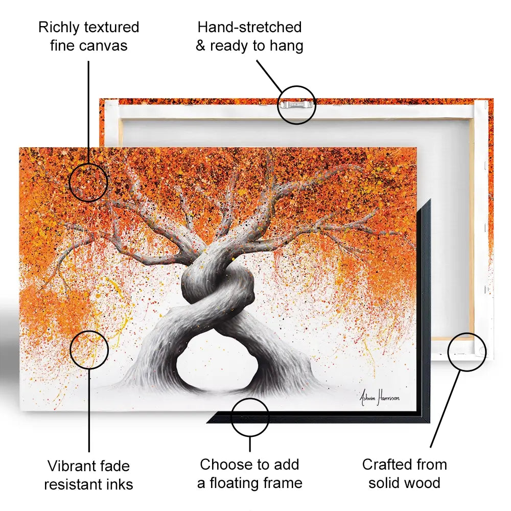 Twisting Love Trees Canvas Print Twisting Love Trees Canvas Print wall art product Ashvin Harrison