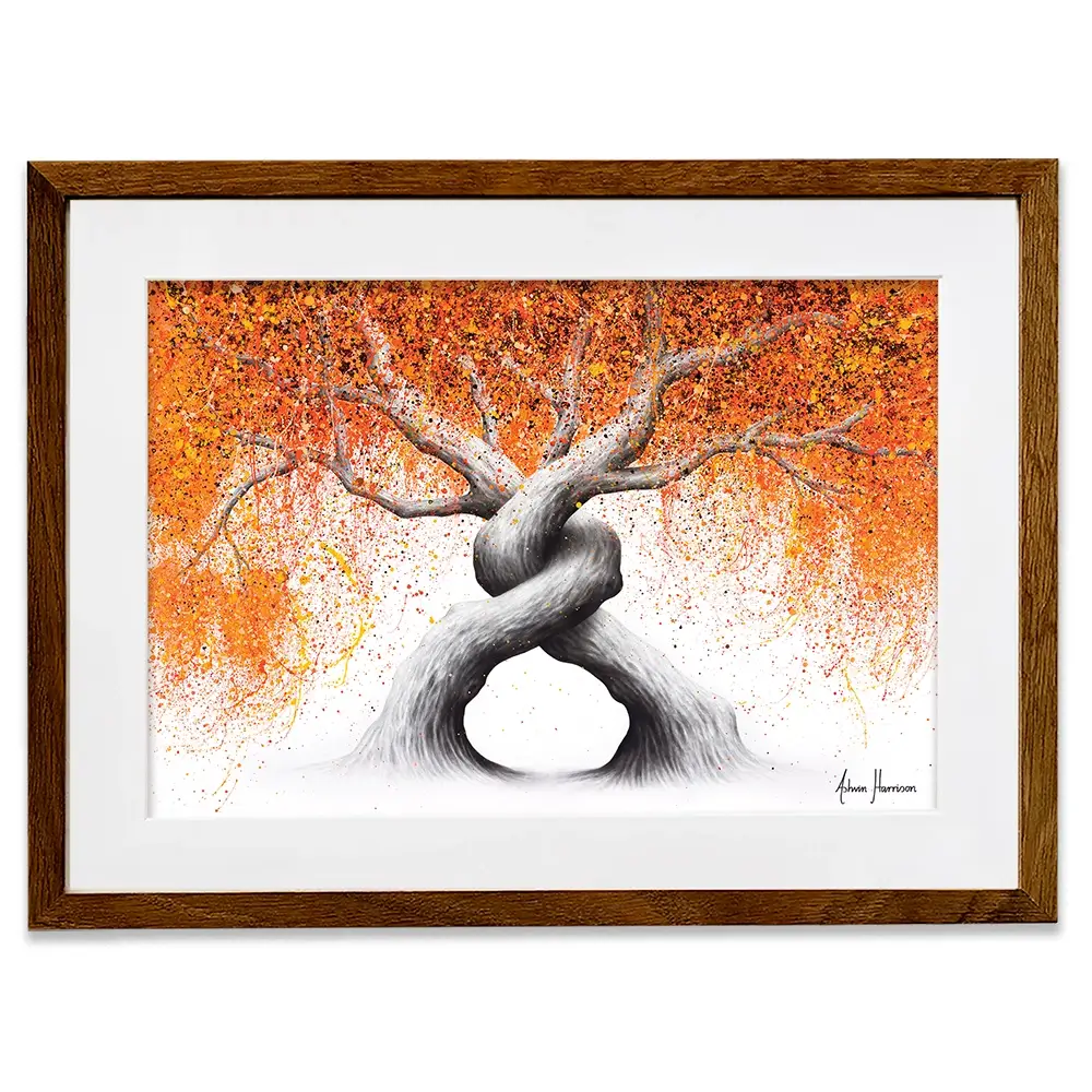 Twisting Love Trees Framed Art Print Twisting Love Trees Framed Art Print wall art product Ashvin Harrison
