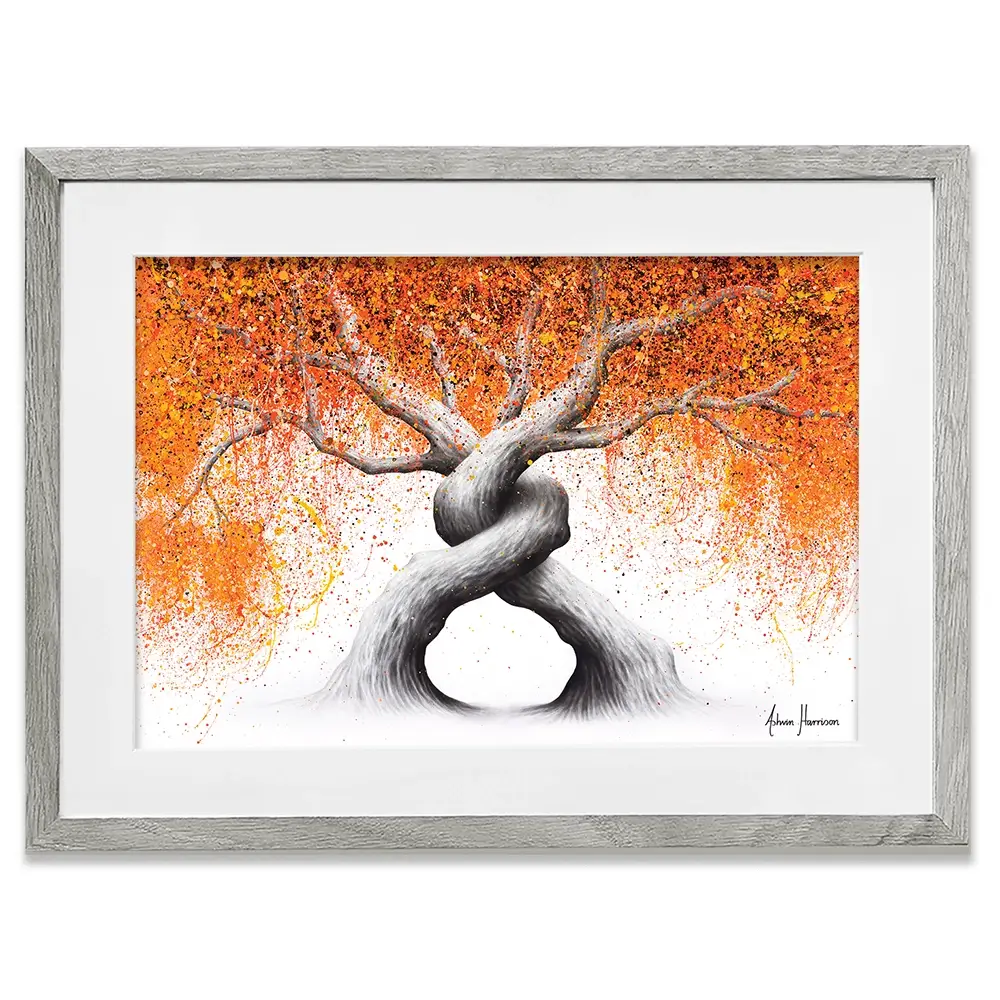 Twisting Love Trees Framed Art Print Twisting Love Trees Framed Art Print wall art product Ashvin Harrison