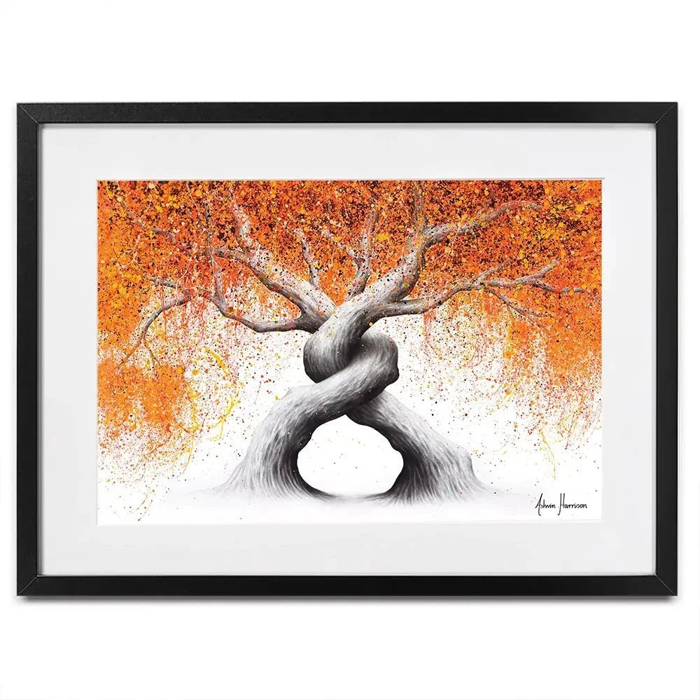 Twisting Love Trees Framed Art Print Twisting Love Trees Framed Art Print wall art product Ashvin Harrison